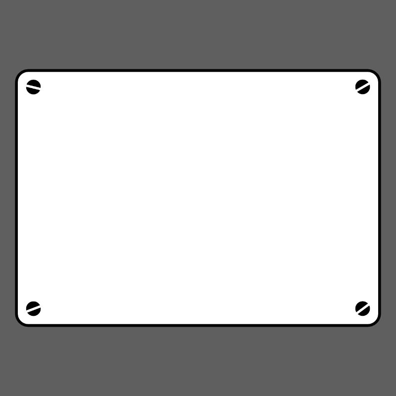 Plaque bouclier blanc