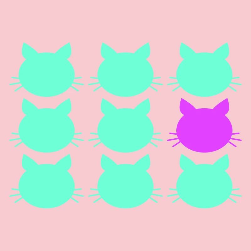 9 Cats Pattern Difference pour être différent