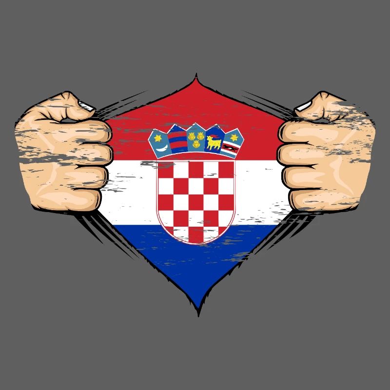 Drapeau de la Croatie utilisé