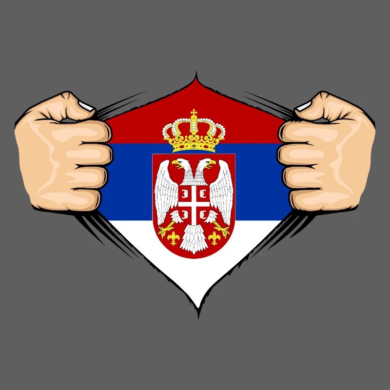 Conception du drapeau de la Serbie