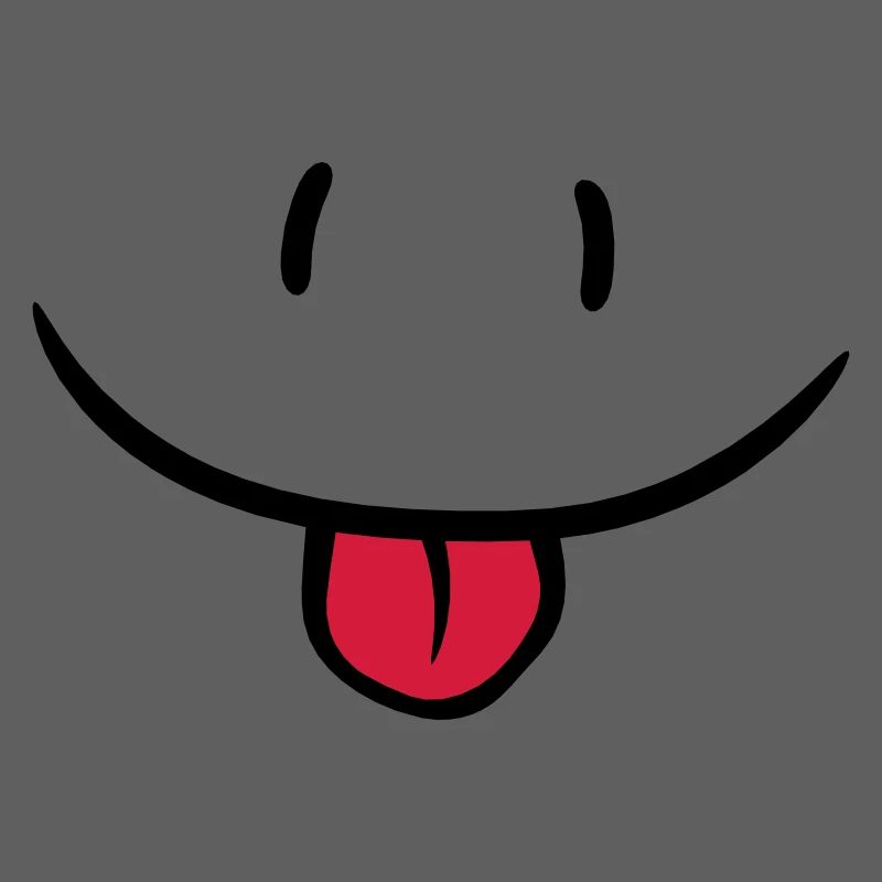 Visage comique effronté