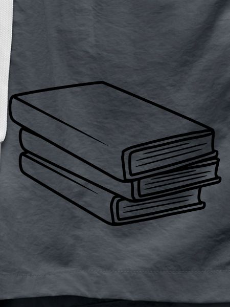 Stacked Books Comic Design
