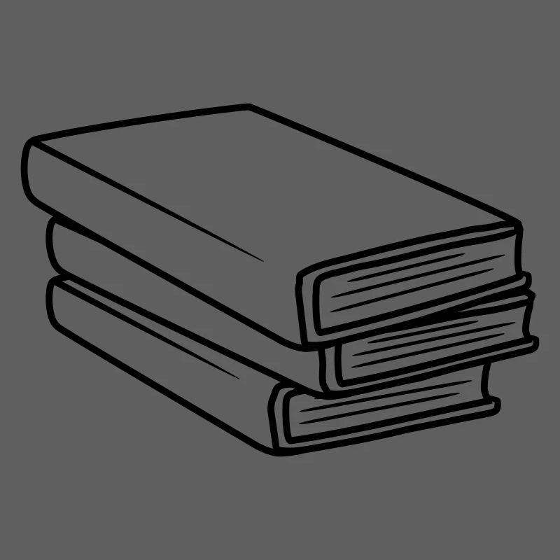 Stacked Books Comic Design