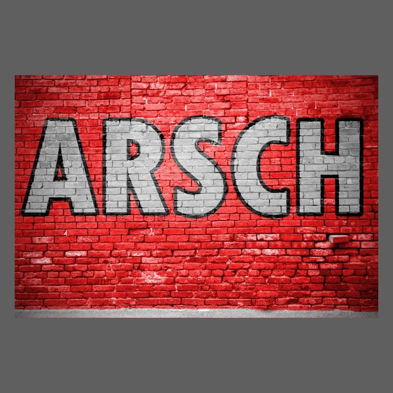 Ass Brick Wall Graffiti