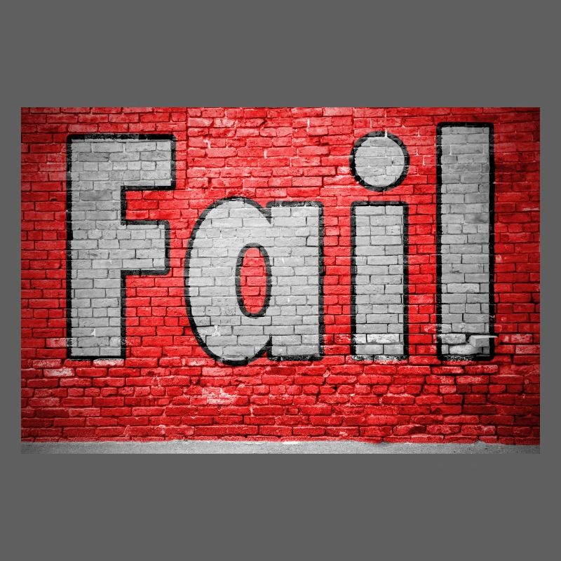 Graffiti de mur de briques Fail