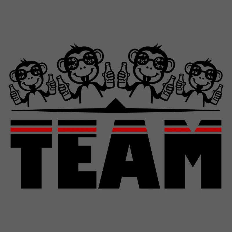 Monkey Beer Team Drinking