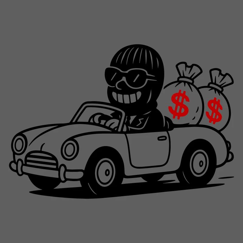 Braqueur de banque Gangster Drôle