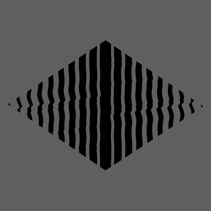 Rhombus shape line pattern many strokes