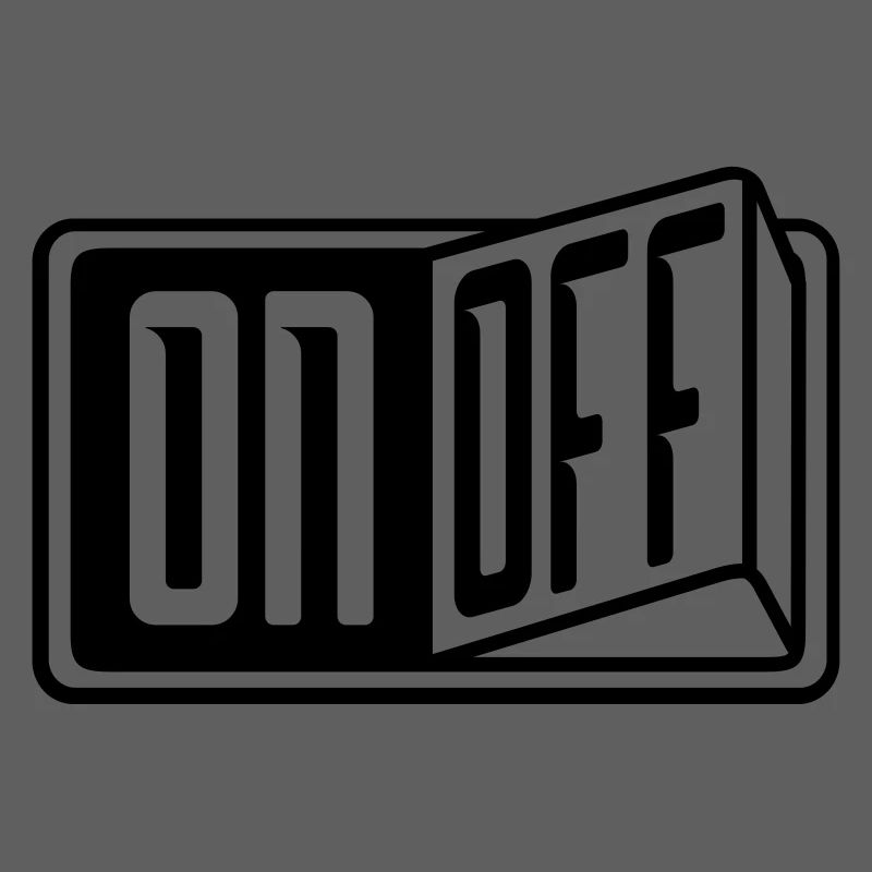 switch on off button turn on off