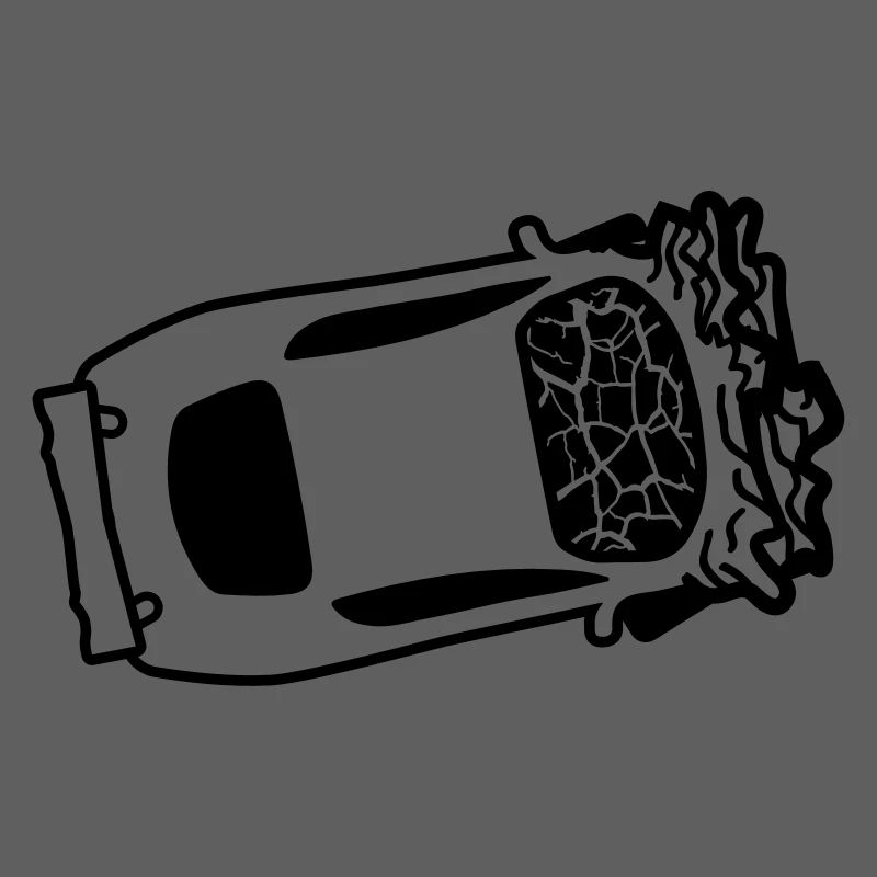 accident crash total damage crushed dents broken s