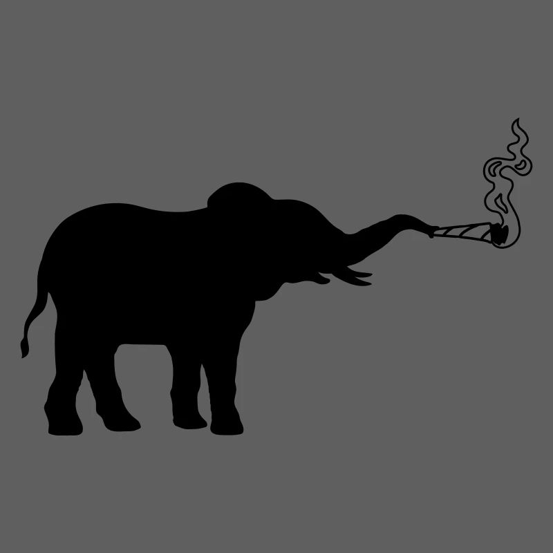 Joint Weed Smoking Elephant