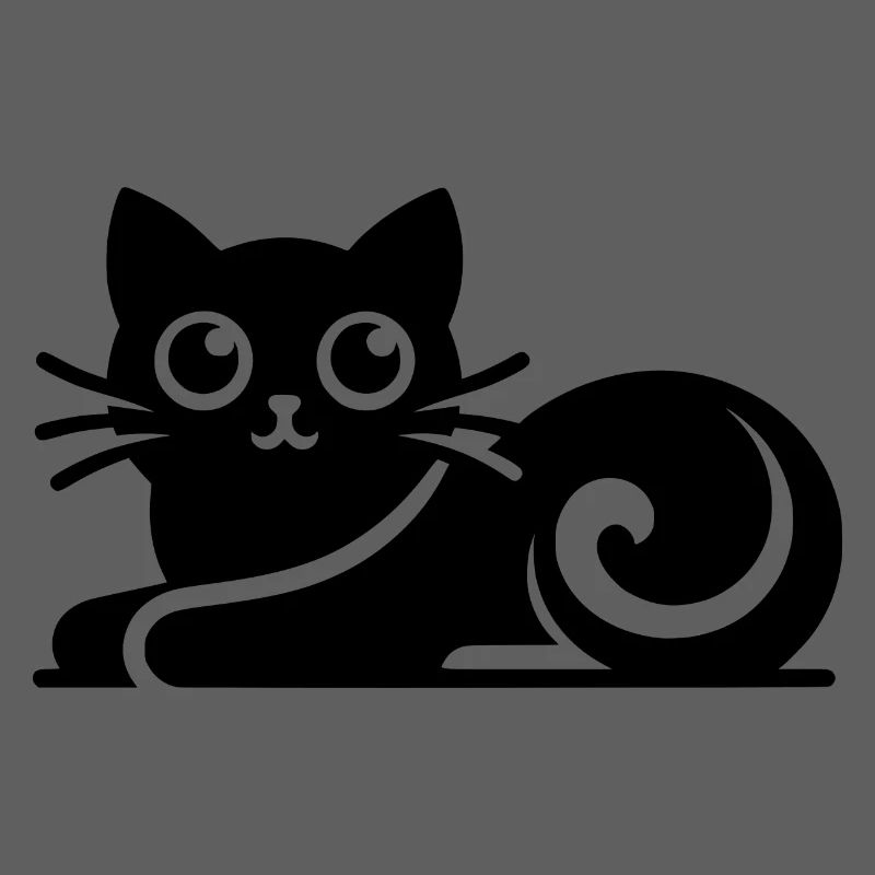Dessin abstrait de chat