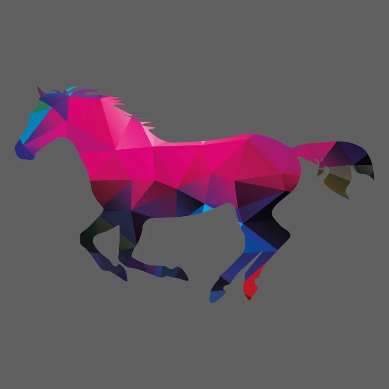 Pferd Low Poly Tiere
