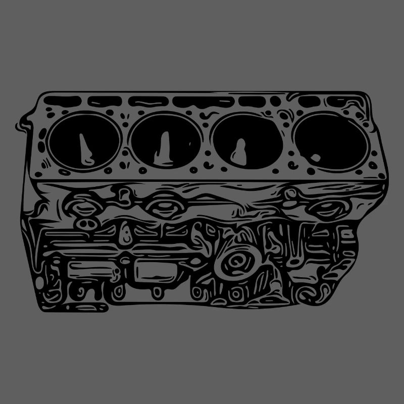 Engine block cylinder displacement fan