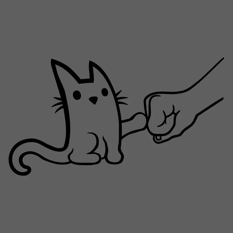 Brofist à pompe à poing de chat