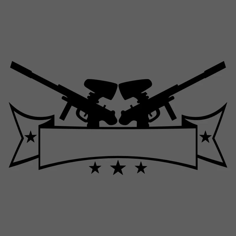Write banner text 2 weapons aim paintball sp