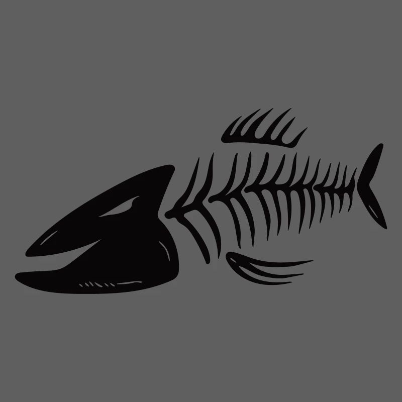 Fischkopf Vector Gräten - In allen Farben