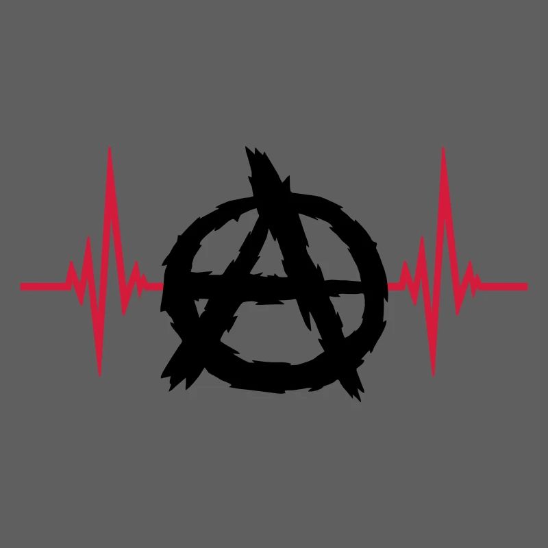 Pulse anarchy symbol logo
