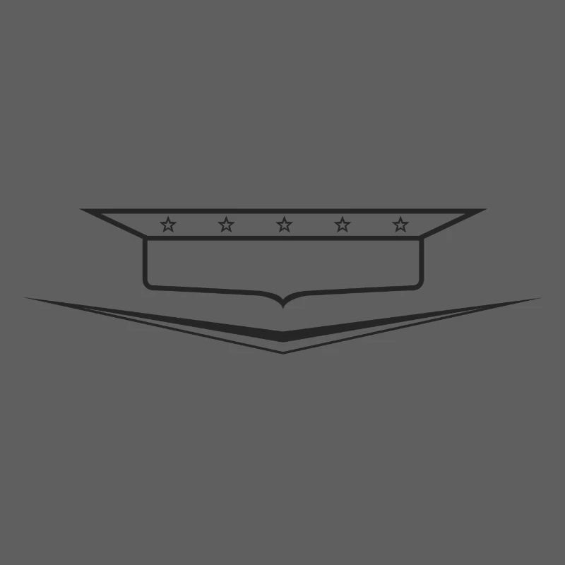 Classic Car Emblem frame empty, design yourself