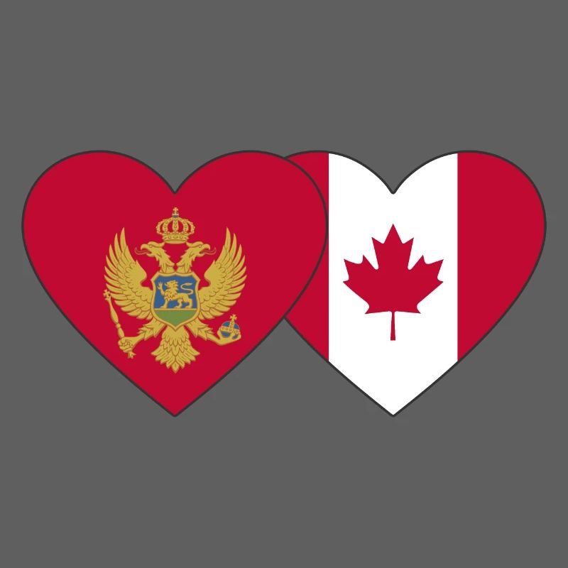 Montenegro Canada flag