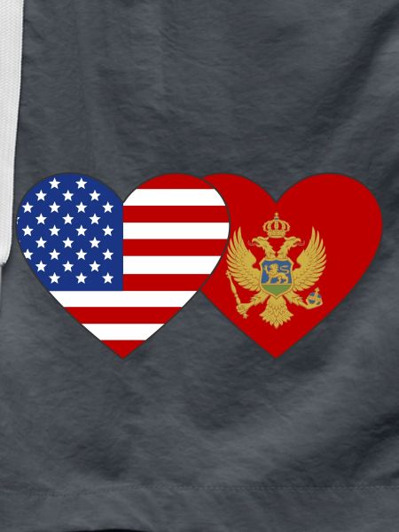 USA Montenegro flag