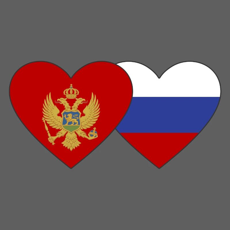 Monténégro Drapeau de la Russie