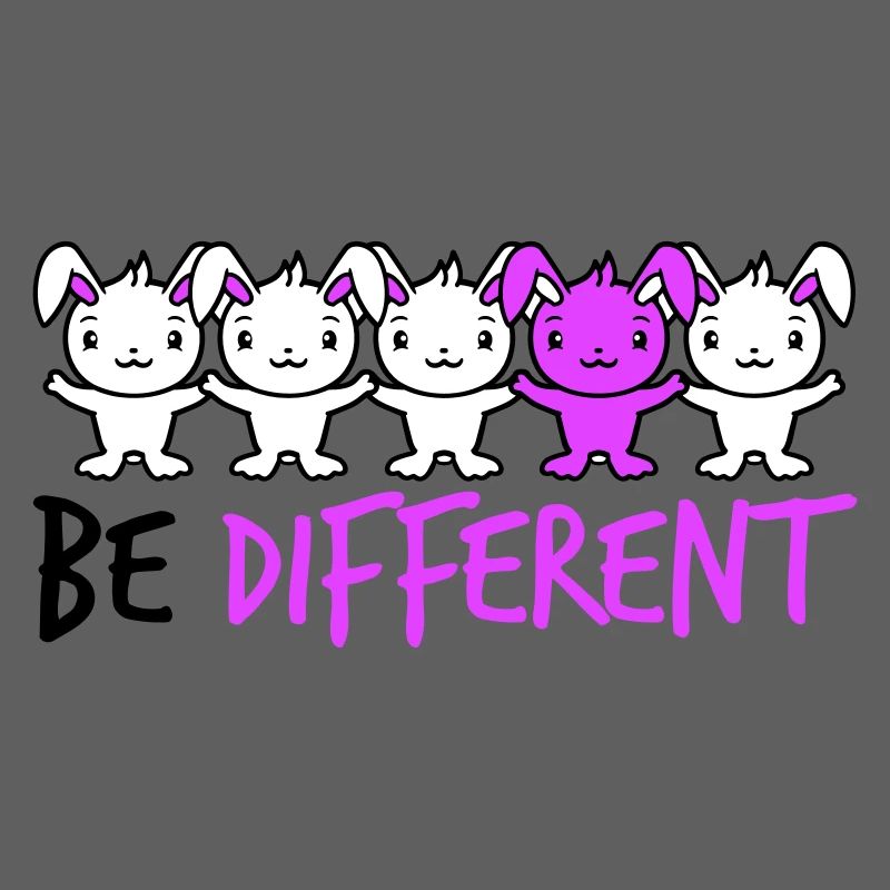 5 Bunny Friends Difference Be Different Different