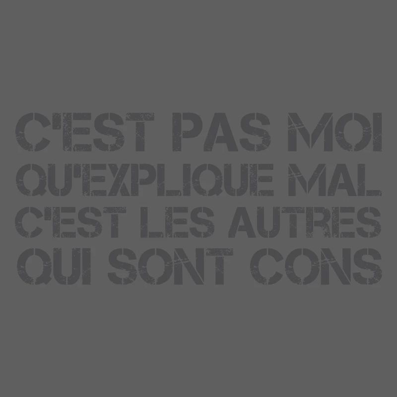 C'est pas moi qu'explique mal