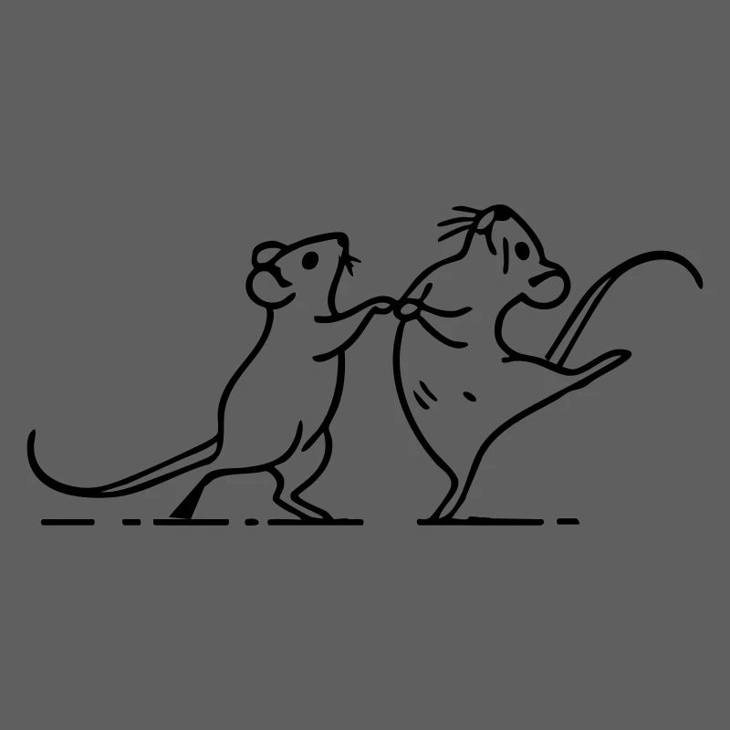 souris blanches dansantes
