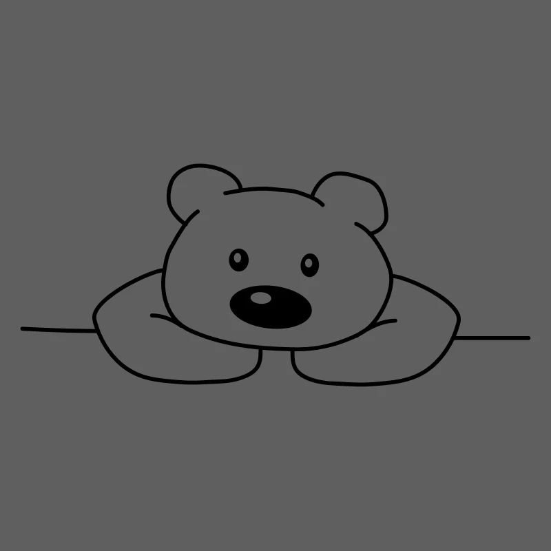 Mignon mignon mignon ours triste ours brun