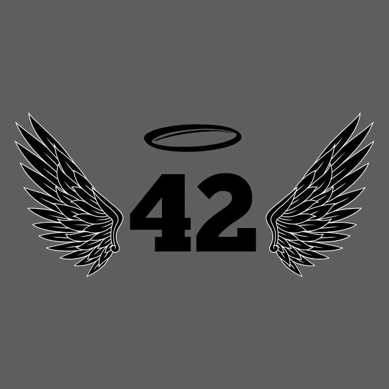 Numéro 42 ange - 42e anniversaire ailes
