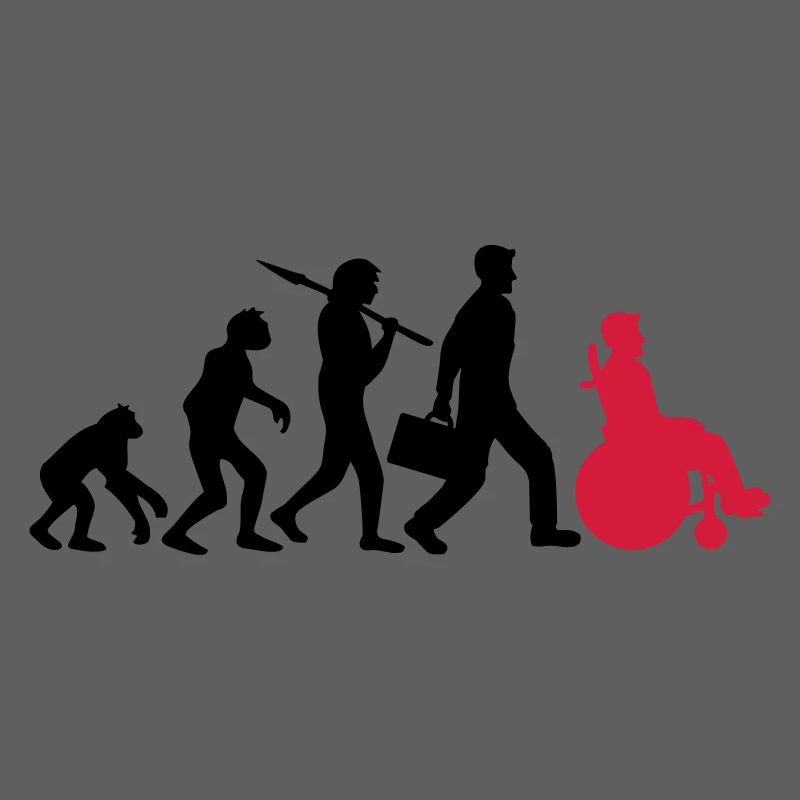 evolution wheelchair development silhouette hindrance