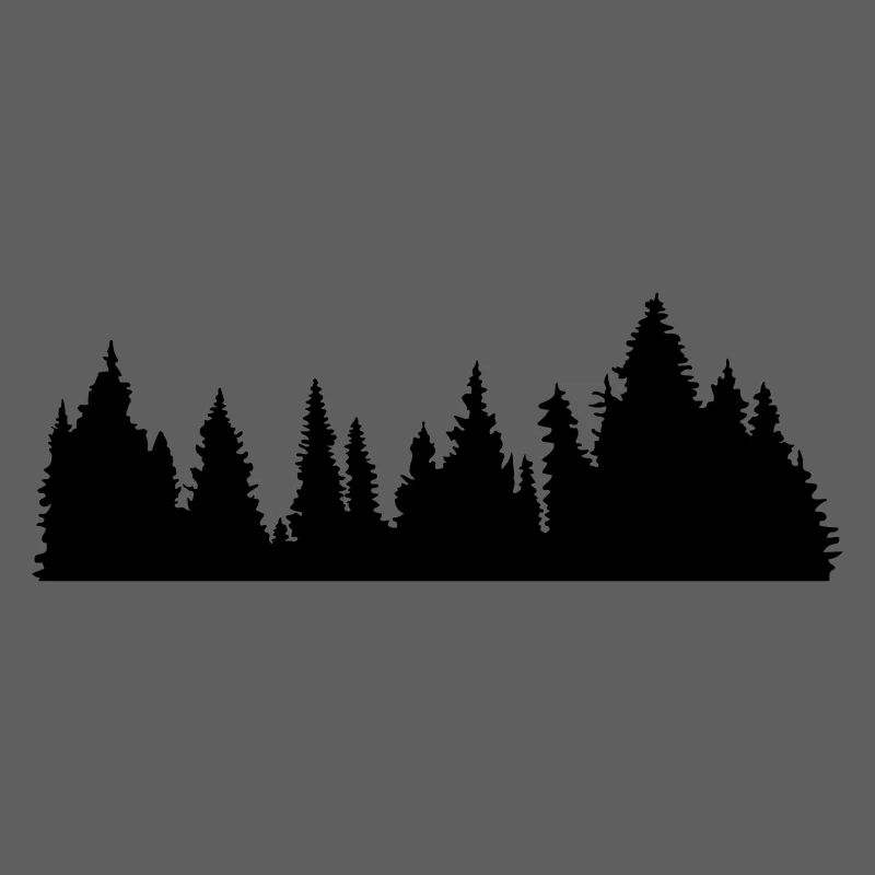 forest forest conifer conifer forest silhouette f