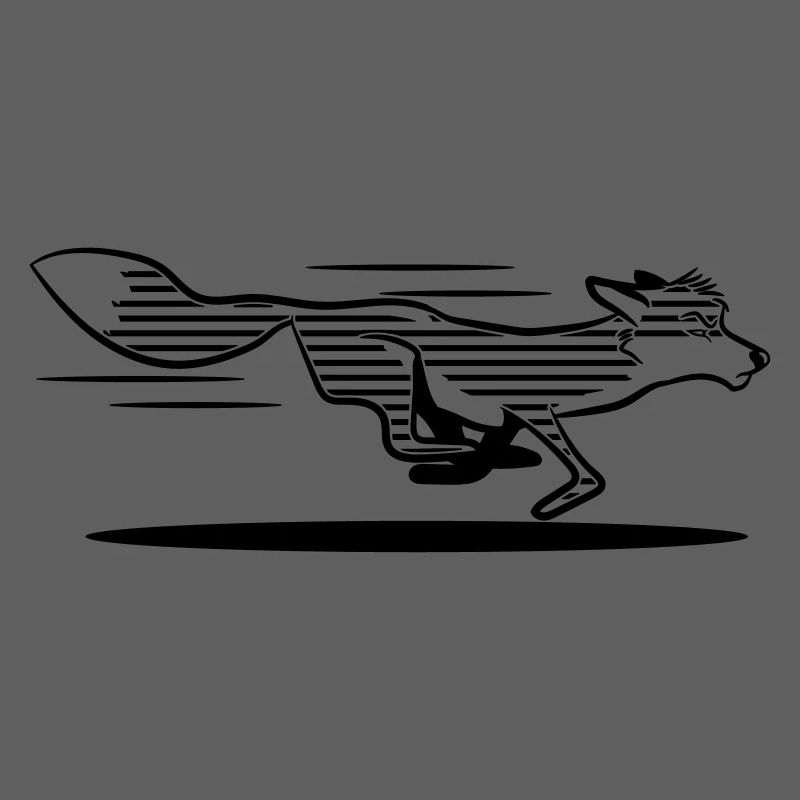 Running Fox Racing Stripes