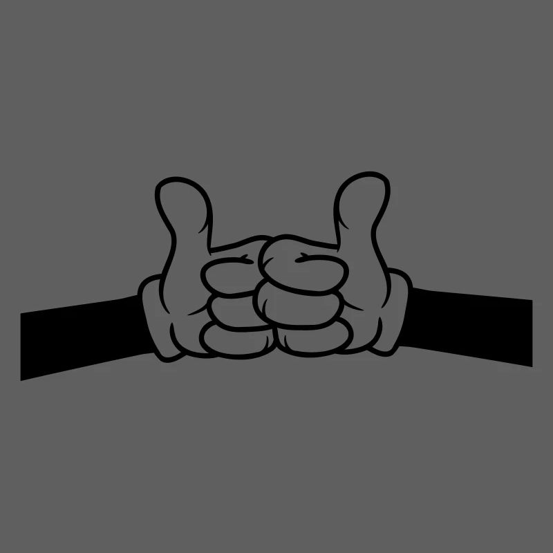 Brofist Daumen hoch Comic