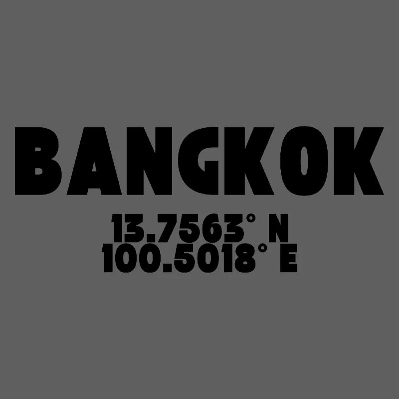 Bangkok - Design with coordinates