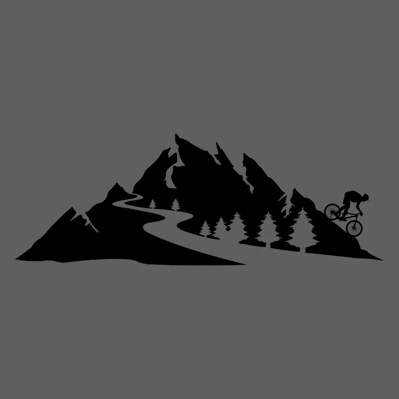 Downhill biker