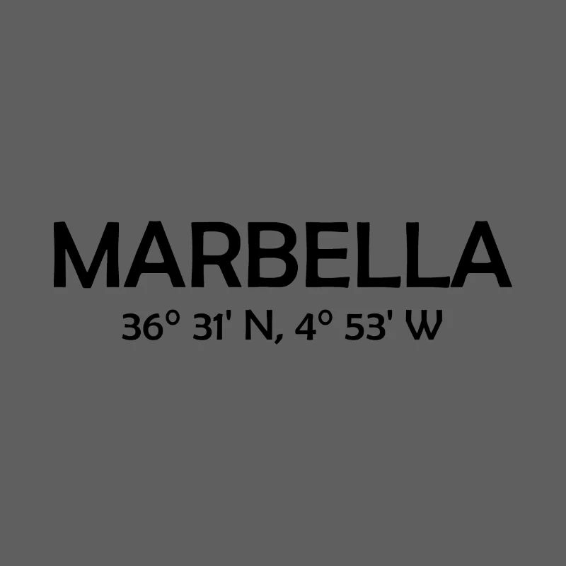 Marbella Coordinates Espana Spain Spainen