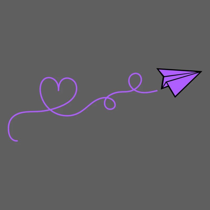 papierflieger herz