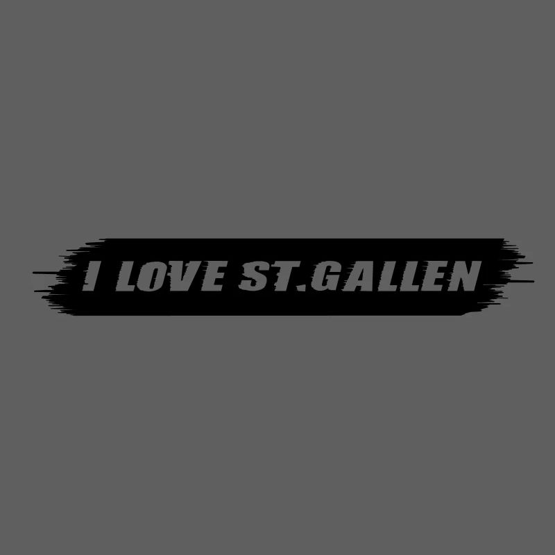 j'adore Saint-Gall | Effet de tempête | Vectorgraphique