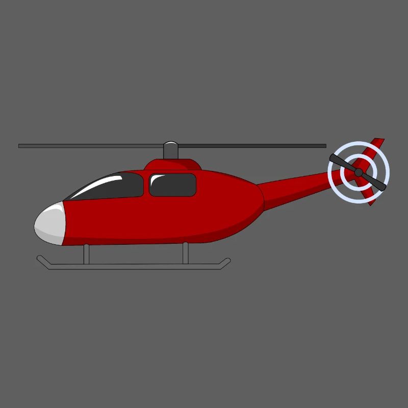 Hubschrauber Rot