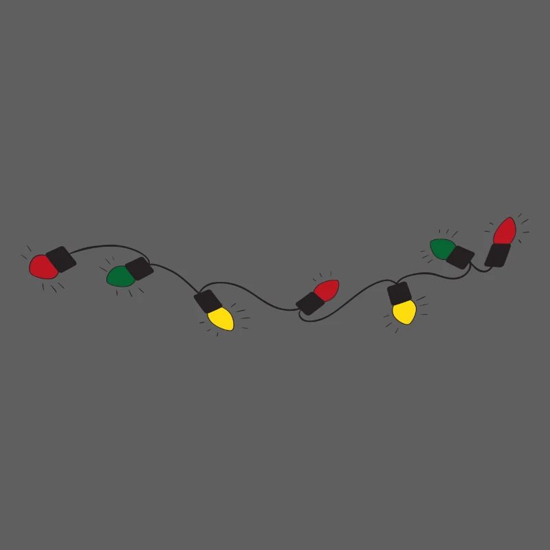 Lichterkette mit bunten Lichtern