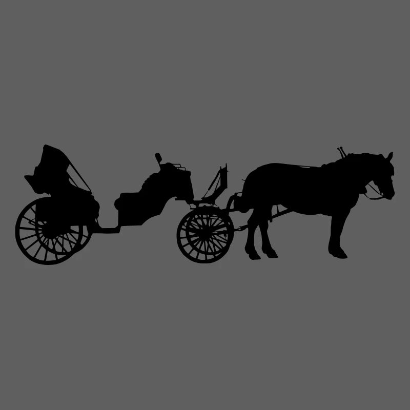 Calèche à cheval