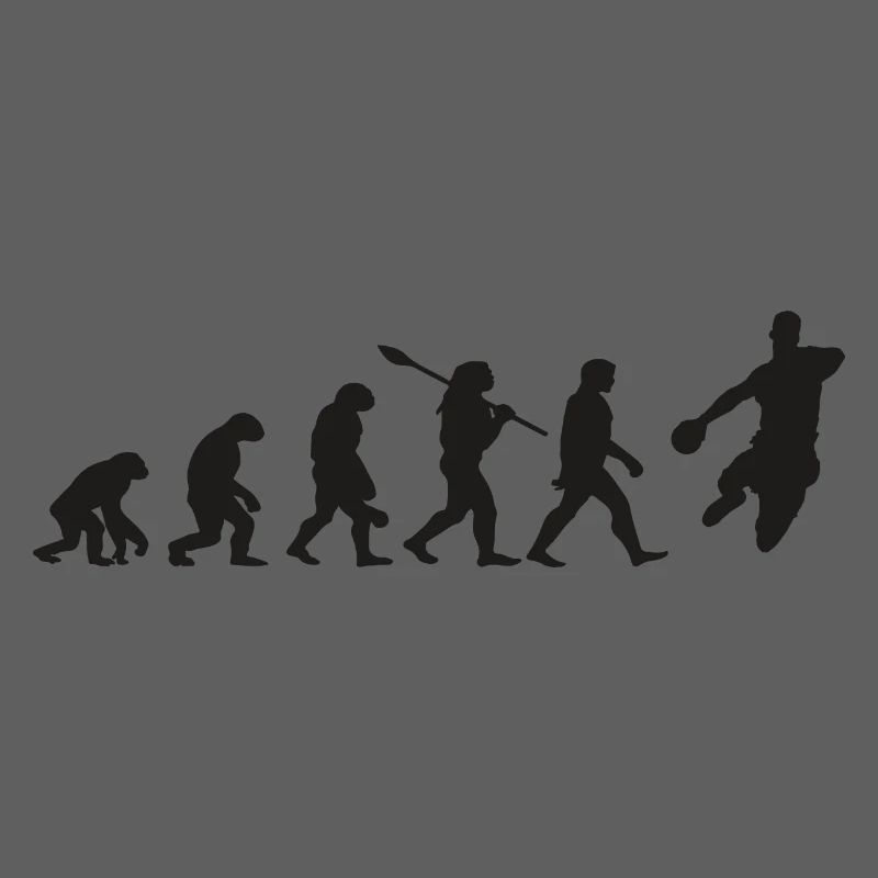 Handball Evolution Geschenk Handball spieler