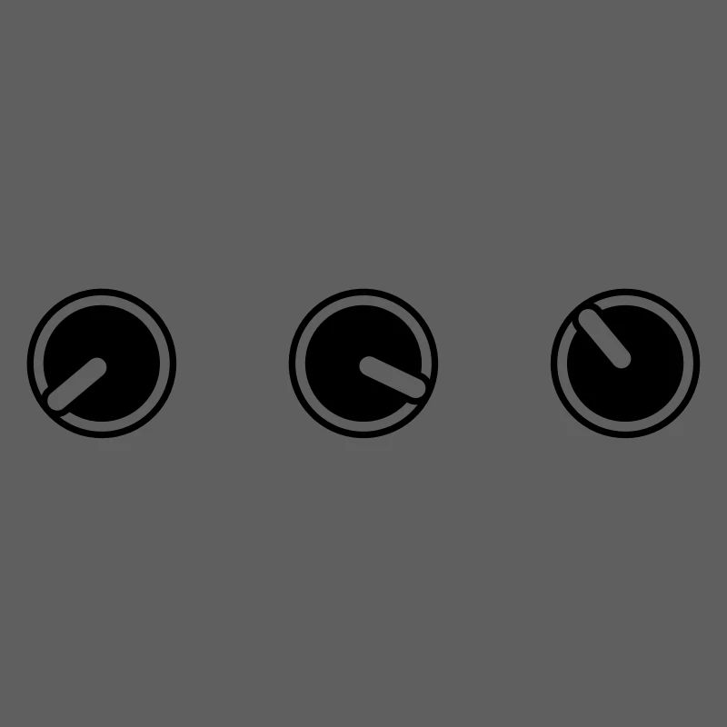 round circle turn loudness button knobs switch pla