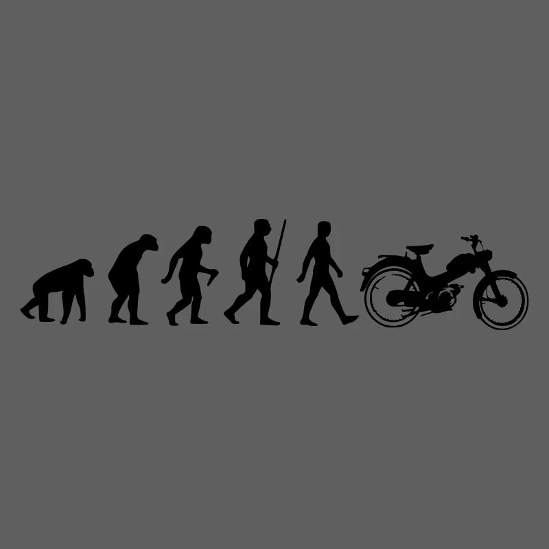 Mofa mv 50 lustiges Evolution Shirt Oldtimer