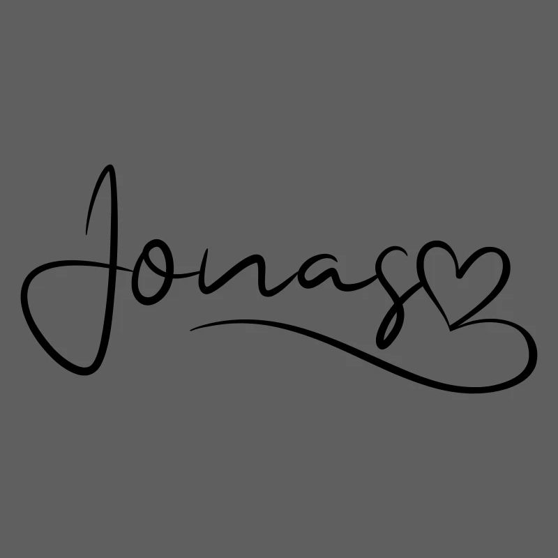 Jonas Nom Prénom Coeur Décor