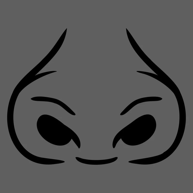Large nostrils thick nose