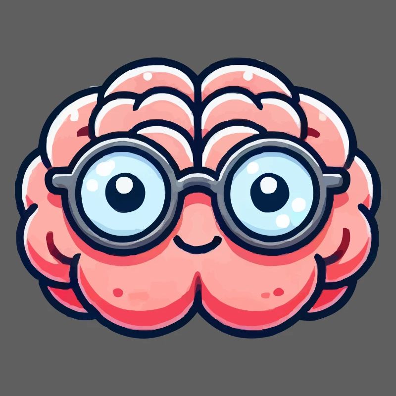 Nerd de la bande dessinée cérébrale