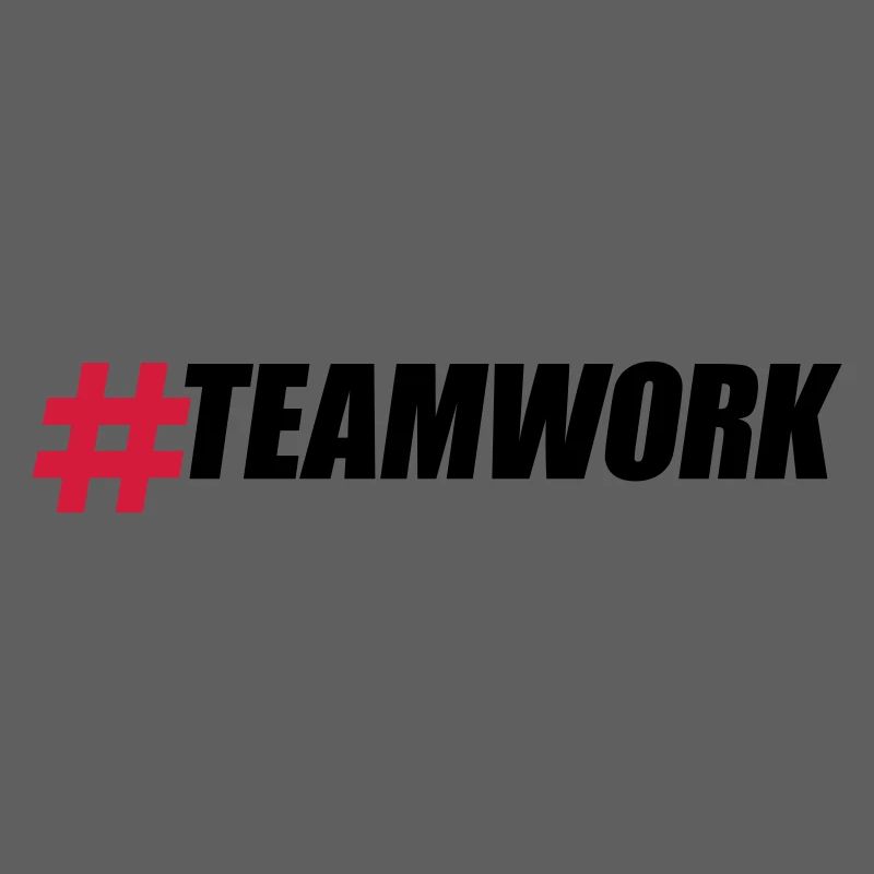 Hashtag Teamwork Logo Design Crew Amis Groupe B